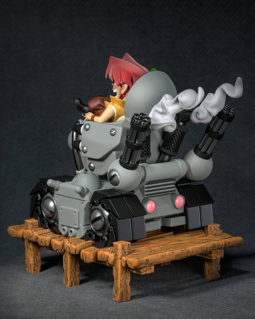 Metal Slug Marco & Tarma Diorama em Resina | Miravi