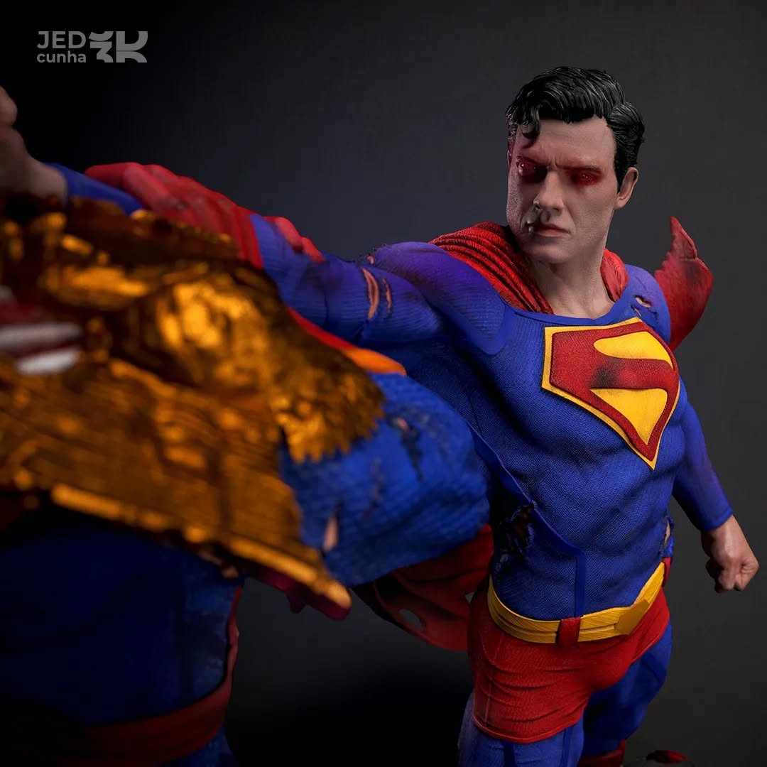Superman x Capitão Pátria-Item Raro de Colecionador!