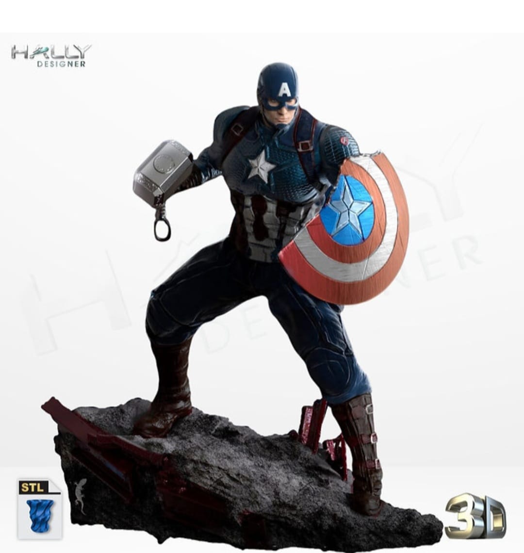Colecionável do Capitão América-Vingadores Ultimato