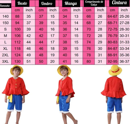Monkey D. Luffy Cosplay Completo | Miravi