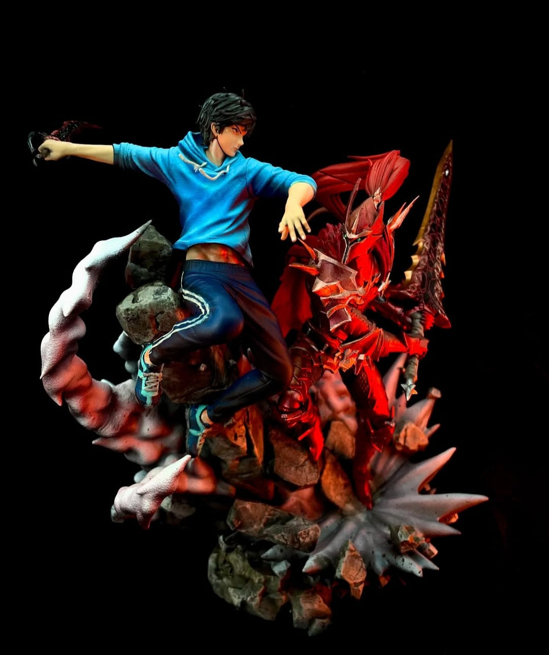 Sung Jin Woo e Igris Diorama Dinâmico | Miravi