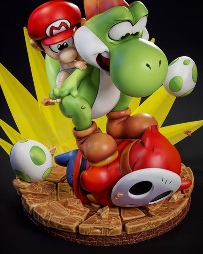 Baby Mario & Yoshi Diorama Dinâmico | Miravi