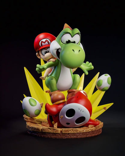 Baby Mario & Yoshi Diorama Dinâmico | Miravi