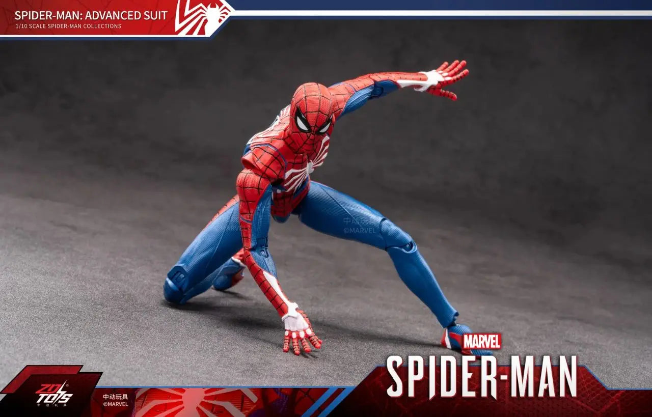 Figura de Ação ZD Toys Homem Aaranha – Filme "Um Novo Dia" (Peter Parker) – Modelo nas cores Dourado, Preto e Vermelho – Item Colecionável para Adultos