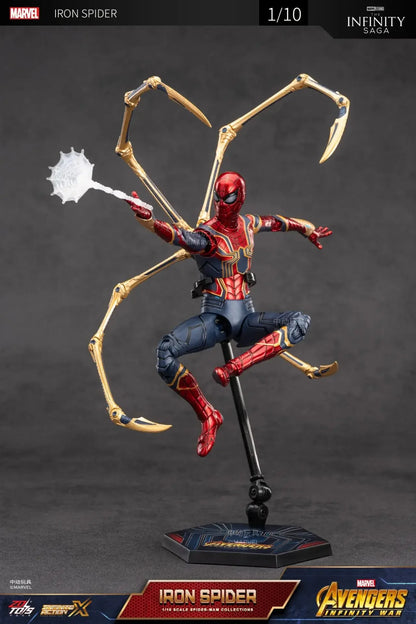Figura de Ação ZD Toys Homem Aaranha – Filme "Um Novo Dia" (Peter Parker) – Modelo nas cores Dourado, Preto e Vermelho – Item Colecionável para Adultos