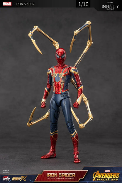Figura de Ação ZD Toys Homem Aaranha – Filme "Um Novo Dia" (Peter Parker) – Modelo nas cores Dourado, Preto e Vermelho – Item Colecionável para Adultos