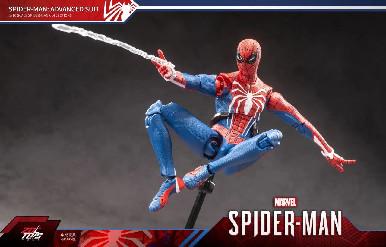 Figura de Ação ZD Toys Homem Aaranha – Filme "Um Novo Dia" (Peter Parker) – Modelo nas cores Dourado, Preto e Vermelho – Item Colecionável para Adultos