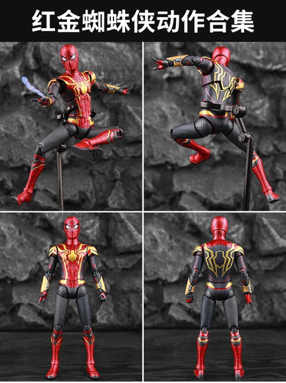 Figura de Ação ZD Toys Homem Aaranha – Filme "Um Novo Dia" (Peter Parker) – Modelo nas cores Dourado, Preto e Vermelho – Item Colecionável para Adultos