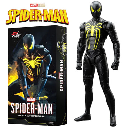 Figura de Ação ZD Toys Homem Aaranha – Filme "Um Novo Dia" (Peter Parker) – Modelo nas cores Dourado, Preto e Vermelho – Item Colecionável para Adultos