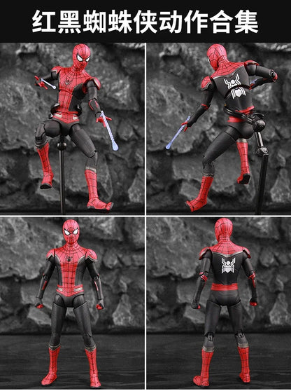 Figura de Ação ZD Toys Homem Aaranha – Filme "Um Novo Dia" (Peter Parker) – Modelo nas cores Dourado, Preto e Vermelho – Item Colecionável para Adultos