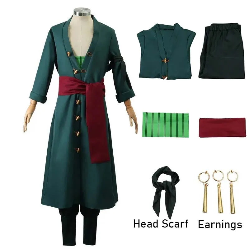 Roronoa Zoro Traje Cosplay Completo | Miravi