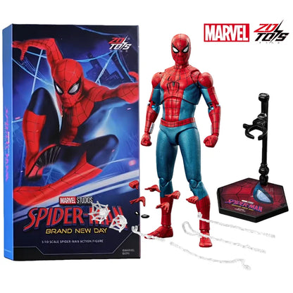 Figura de Ação ZD Toys Homem Aaranha – Filme "Um Novo Dia" (Peter Parker) – Modelo nas cores Dourado, Preto e Vermelho – Item Colecionável para Adultos