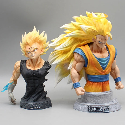Goku SSJ3 e Majin Vegeta Bustos PVC | Miravi