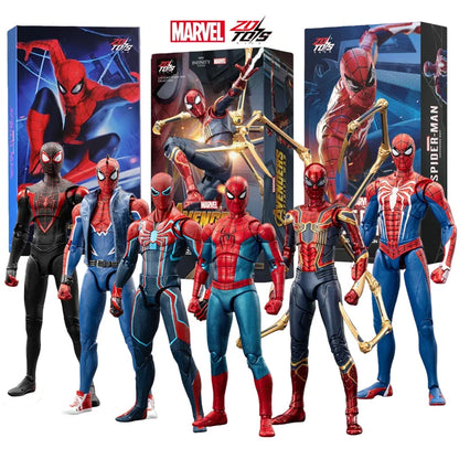 Figura de Ação ZD Toys Homem Aaranha – Filme "Um Novo Dia" (Peter Parker) – Modelo nas cores Dourado, Preto e Vermelho – Item Colecionável para Adultos