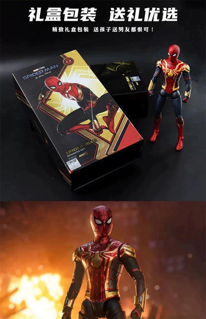 Figura de Ação ZD Toys Homem Aaranha – Filme "Um Novo Dia" (Peter Parker) – Modelo nas cores Dourado, Preto e Vermelho – Item Colecionável para Adultos