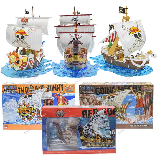 One Piece Navios Thousand Sunny & Going Merry 18cm | Miravi