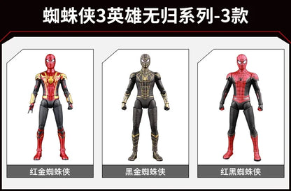 Figura de Ação ZD Toys Homem Aaranha – Filme "Um Novo Dia" (Peter Parker) – Modelo nas cores Dourado, Preto e Vermelho – Item Colecionável para Adultos