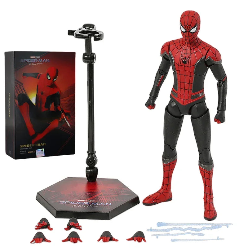 Figura de Ação ZD Toys Homem Aaranha – Filme "Um Novo Dia" (Peter Parker) – Modelo nas cores Dourado, Preto e Vermelho – Item Colecionável para Adultos