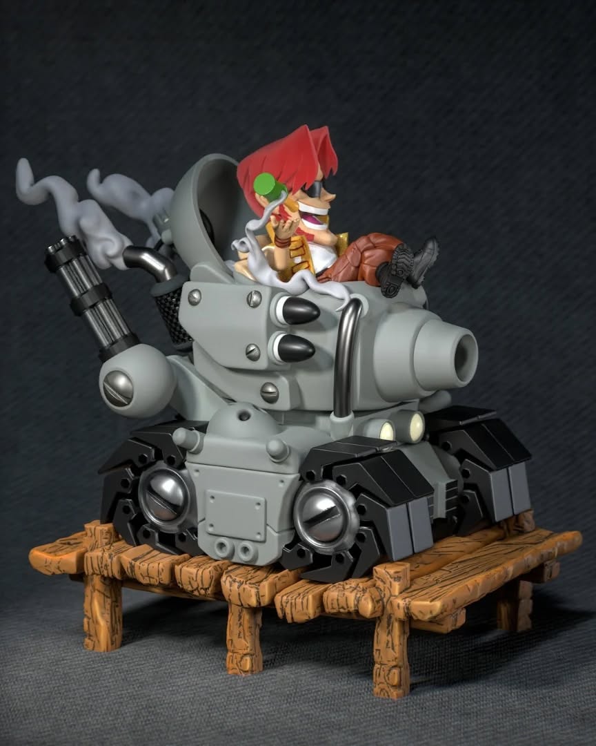 Metal Slug Marco & Tarma Diorama em Resina | Miravi