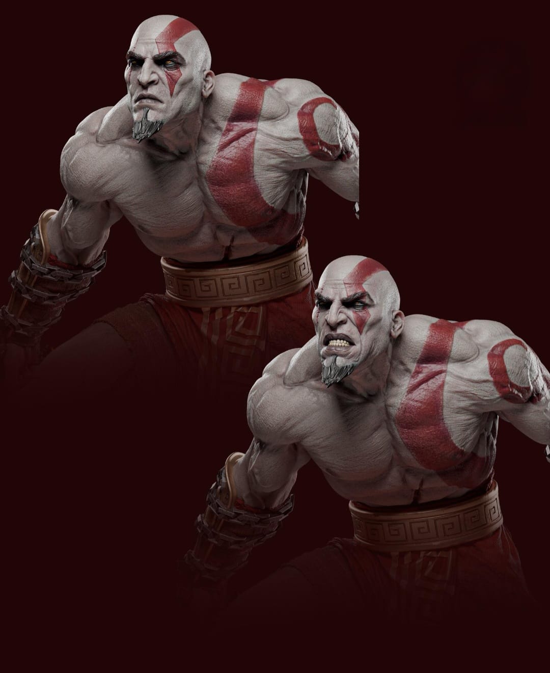 Kratos God of War Clássico Diorama Premium | Miravi