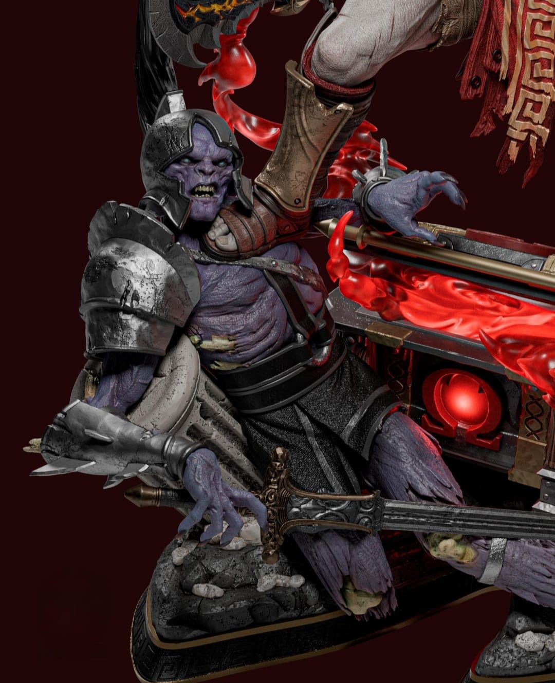 Kratos God of War Clássico Diorama Premium | Miravi