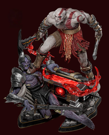 Kratos God of War Clássico Diorama Premium | Miravi