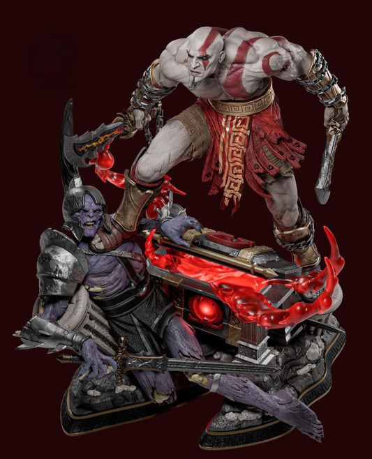 Kratos God of War Clássico Diorama Premium | Miravi