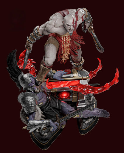 Kratos God of War Clássico Diorama Premium | Miravi