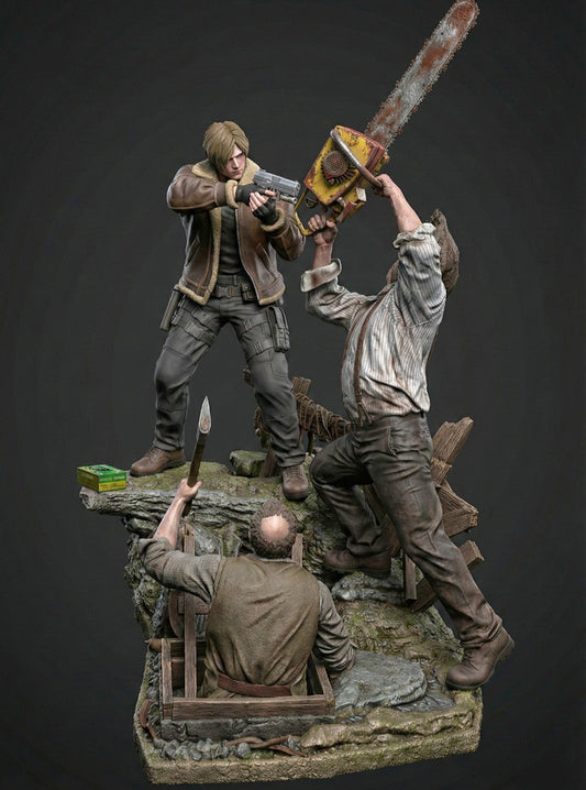 Leon S. Kennedy Diorama Resident Evil 4 Remake | Miravi