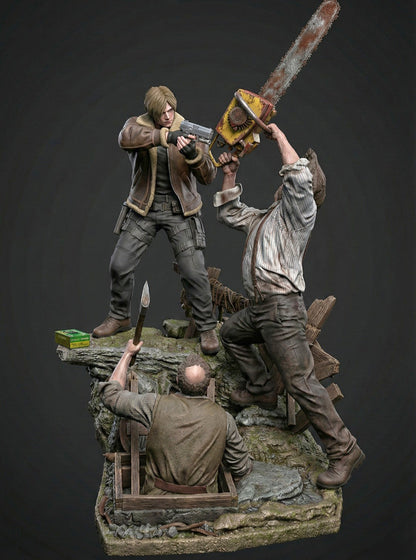 Leon S. Kennedy Diorama Resident Evil 4 Remake | Miravi
