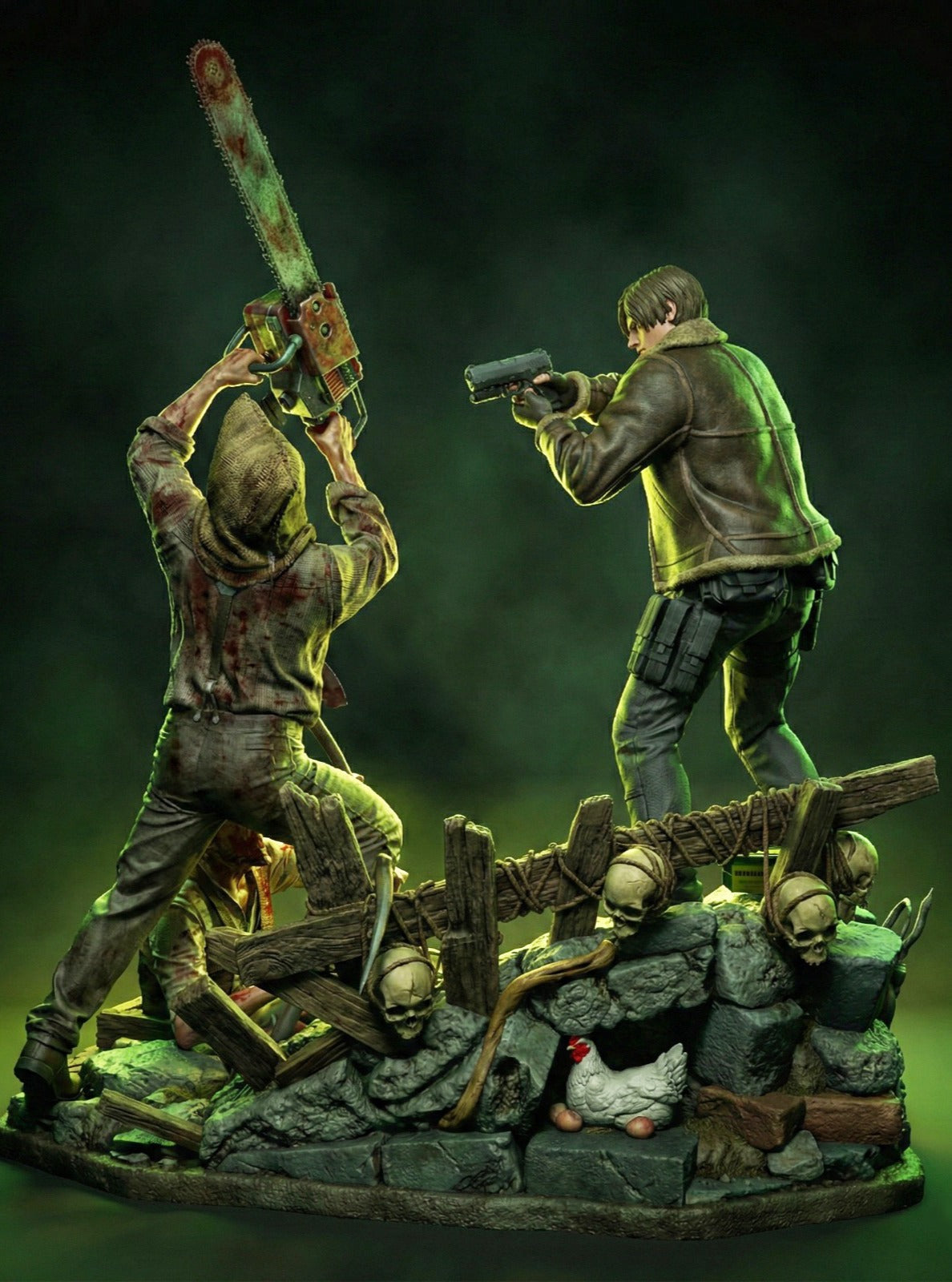 Leon S. Kennedy Diorama Resident Evil 4 Remake | Miravi