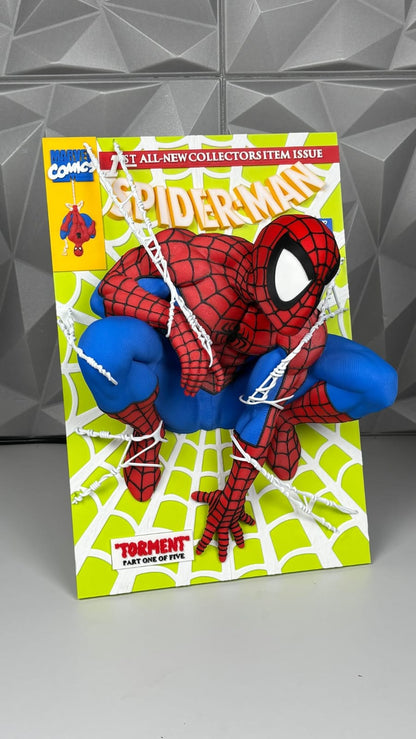 Quadros 3D Wolverine/Homem-Aranha/X-Men