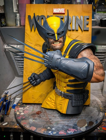 Quadros 3D Wolverine/Homem-Aranha/X-Men