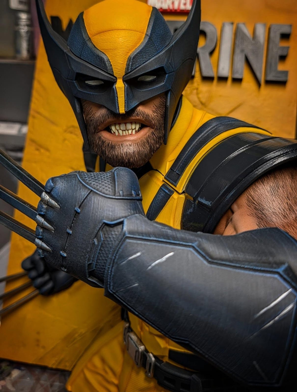 Quadros 3D Wolverine/Homem-Aranha/X-Men