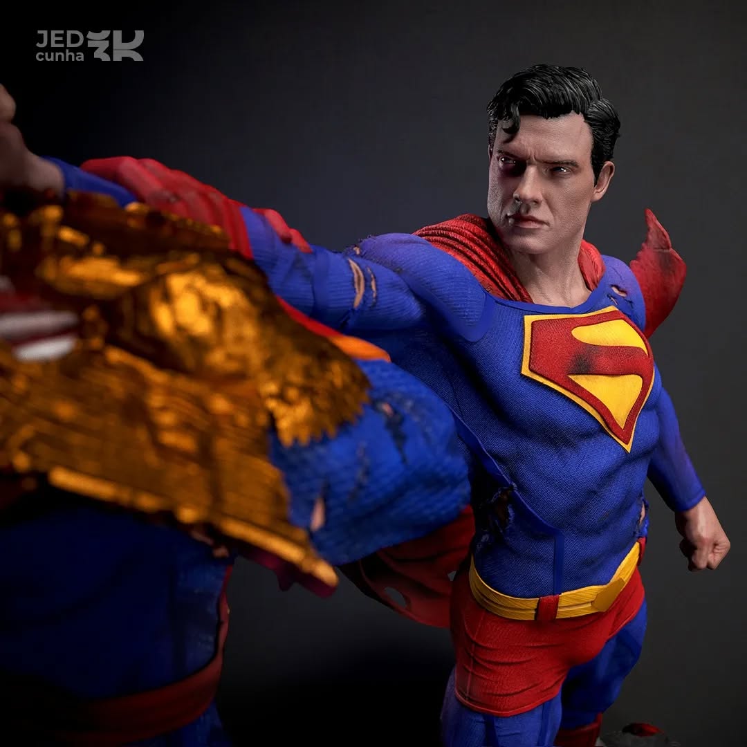 Superman x Capitão Pátria-Item Raro de Colecionador!