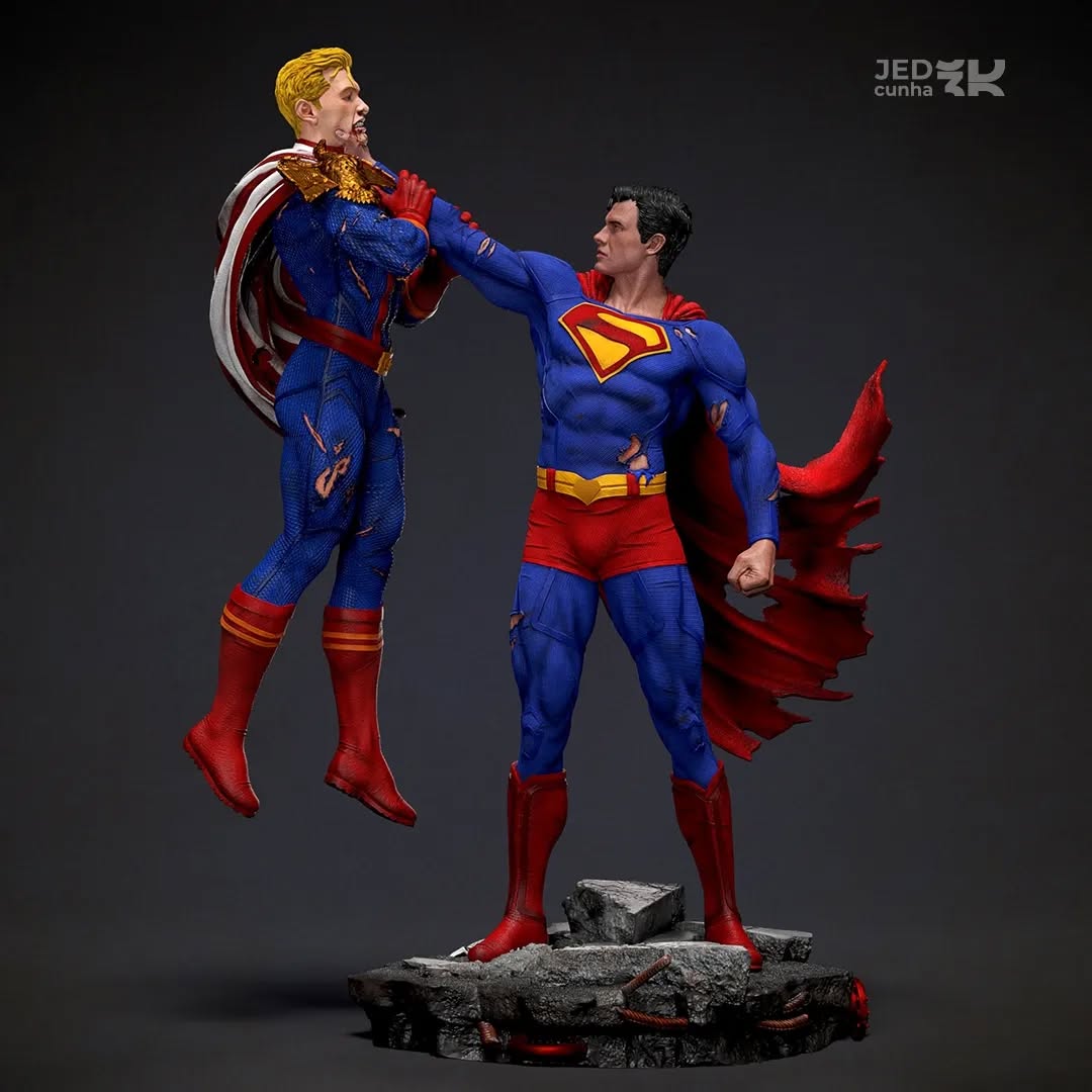 Superman x Capitão Pátria-Item Raro de Colecionador!