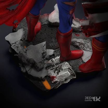 Superman x Capitão Pátria-Item Raro de Colecionador!