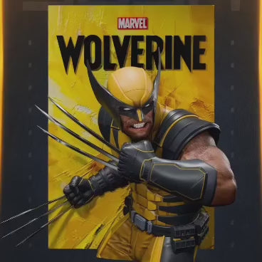 Quadros 3D Wolverine/Homem-Aranha/X-Men