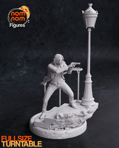 John Wick Diorama em Escadaria Urbana | Miravi
