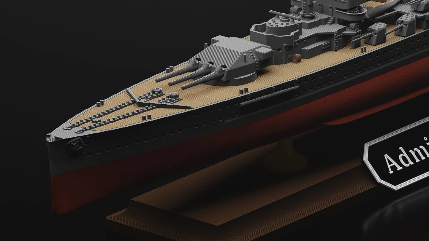 Réplica do Navio Admiral Graf Spee 30 cm.