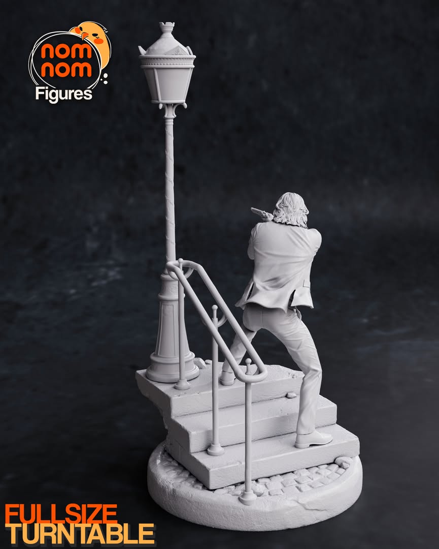 John Wick Diorama em Escadaria Urbana | Miravi