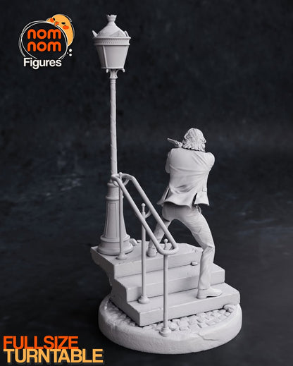 John Wick Diorama em Escadaria Urbana | Miravi